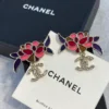 2024/25 Métiers d’art  Chanel Pendant Earrings  Metal & Resin  Gold & Multicolor