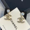 Spring-Summer 2025 Pre-collection Chanel Pedant Earrings  Metal & Strass Glass Gold