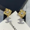 2024/25 Métiers d’art Chanel Pendant Earrings   Metal & Strass  Gold, Silver & Crystal
