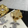 2024/25 Métiers d’art Chanel Pendant Earrings   Metal & Strass  Gold, Silver & Crystal