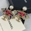 2024/25 Métiers d’art Chanel Pendant Earrings  Metal & Strass  Gold, Resin & Crystal ,Multicolor