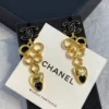 2024/25 Métiers d’art  Chanel Pendant Earrings  Metal & Resin  Golden & Black