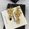 2024/25 Métiers d’art  Chanel Pendant Earrings  Metal & Resin  Golden & Black