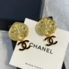 2024/25 Métiers d’art   Pendant Earrings   Metal & Resin  Golden & Black