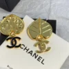 2024/25 Métiers d’art   Pendant Earrings   Metal & Resin  Golden & Black