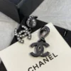 2024/25 Métiers d’art   Pendant Earrings   Metal & Strass  Ruthenium, Blue & Crystal
