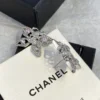 2024/25 Métiers d’art   Stud Earrings   Metal & Strass  Ruthenium, Pink & Crystal