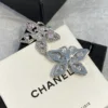 2024/25 Métiers d’art   Stud Earrings   Metal & Strass  Ruthenium, Pink & Crystal