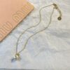 Miumiu Metal necklace with pendant